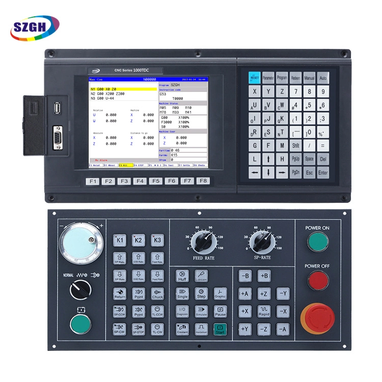 High Efficiency Wood Lathe Machine 3axis CNC Lathe and Turning Controller with Touch Screen Main and Sub Panel