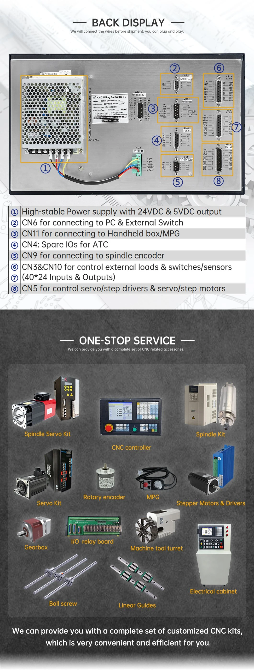 2022 High Quality 4 Axis Mach3 CNC USB Controller for CNC Milling Machine