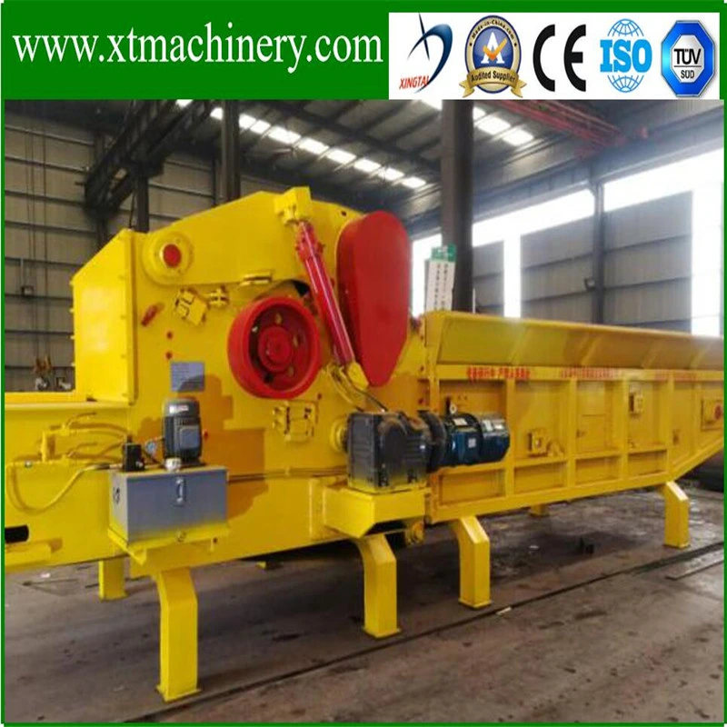 Servo Control System, 6m Auto Feeding Conveyor Wood Log Biomass Mulcher